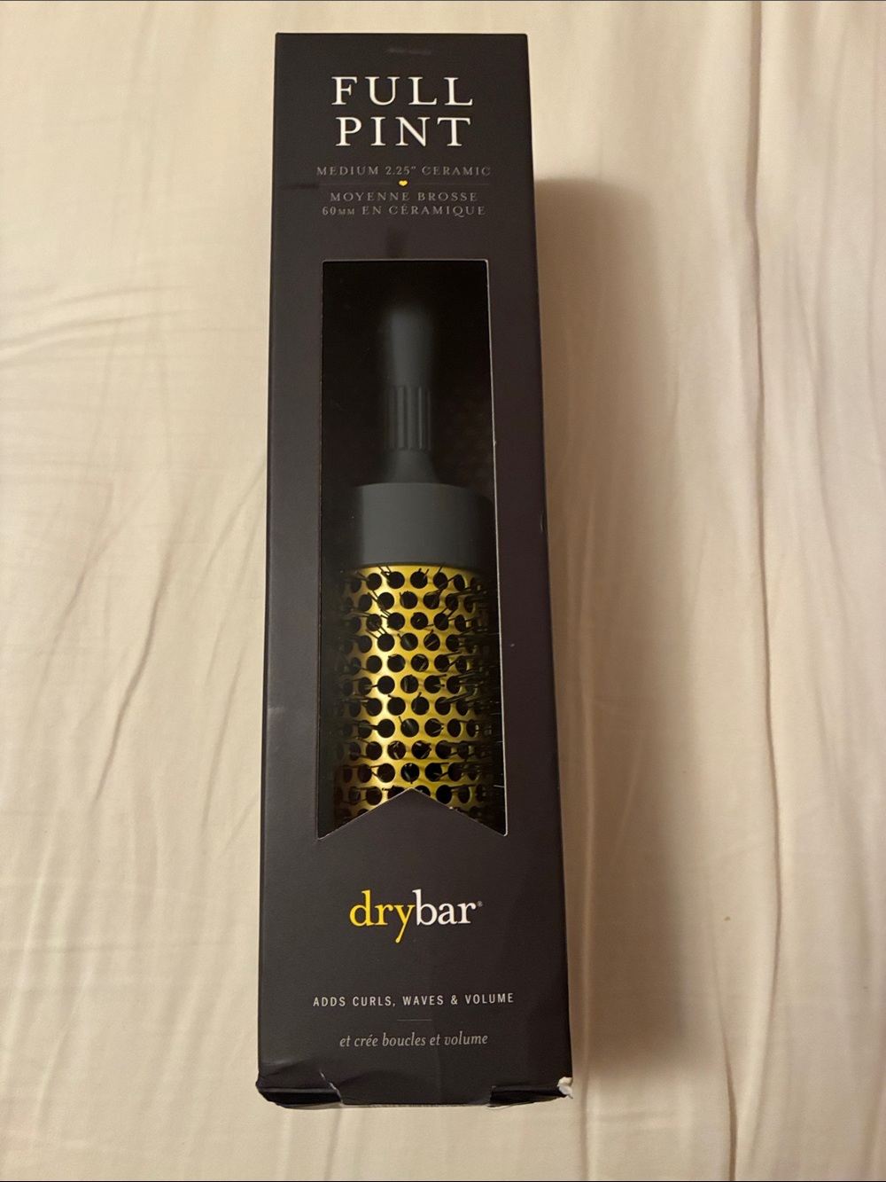 Drybar Full Pint Medium Ceramic Round Brush — Gold and Black